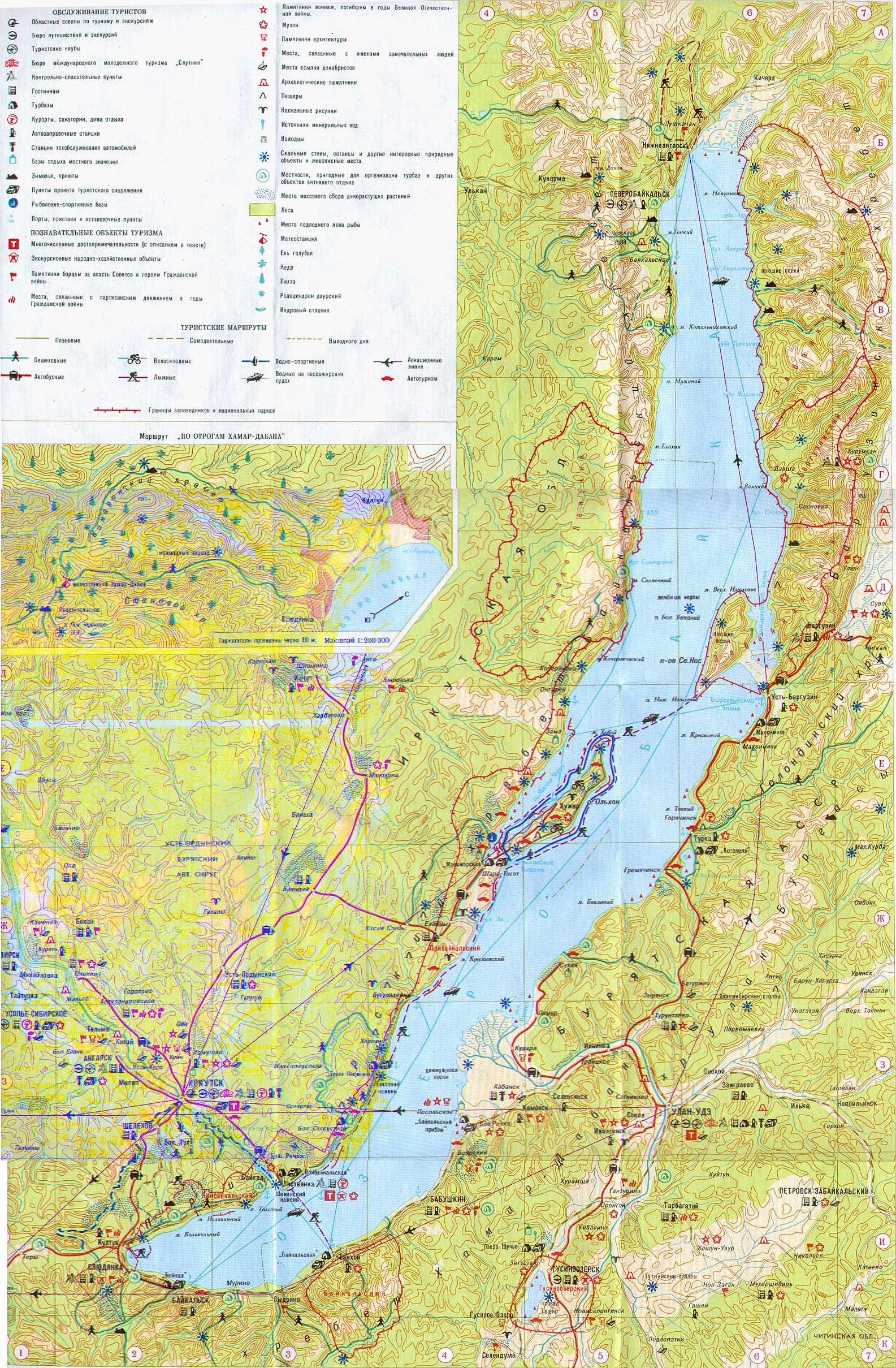 озеро байкал расположение на карте